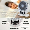 thumbnail image 4 of Rechargeable Camping Fan with Light, 3-in-1 USB Portable Tent Fan with Hanging Hook for Outdoor, Power Outage, Desk, Hurricane Emergency, 4 of 9