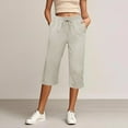 thumbnail image 2 of Casual Women's Pants For Everyday And Use Comfortable And Stylish 3/4 Length Trousers For Summer Season, 2 of 3