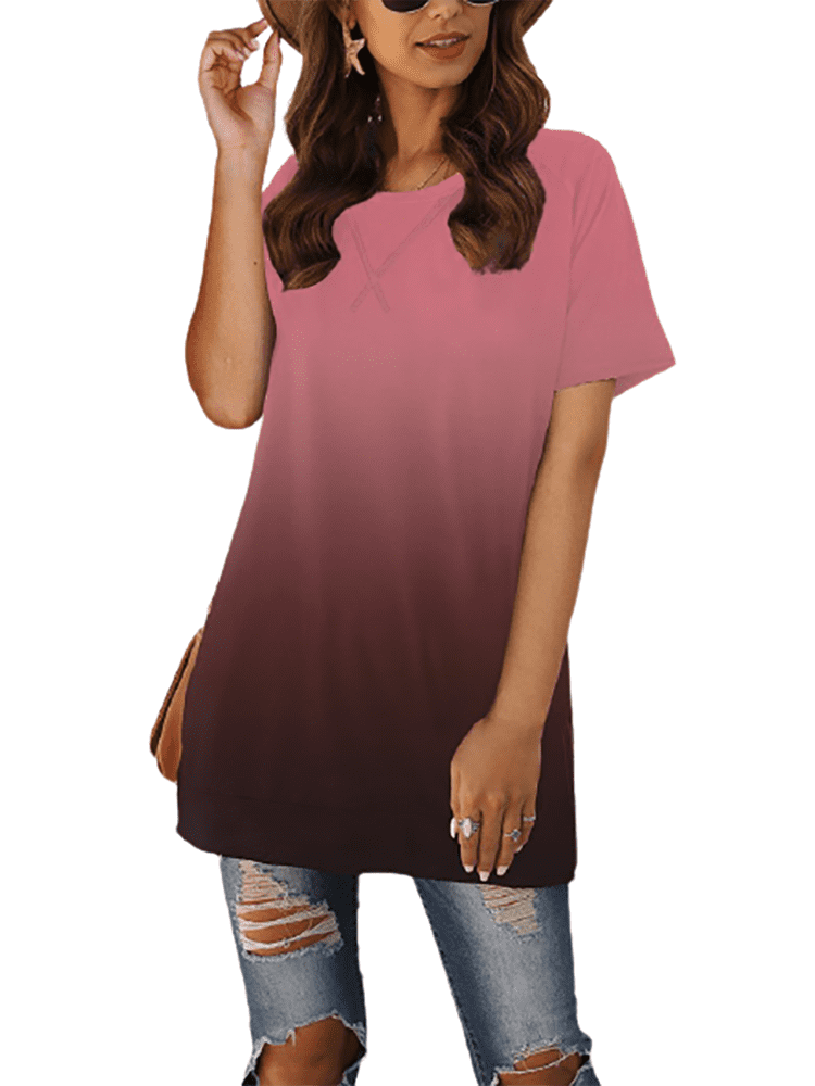 high side split shirt
