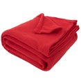 thumbnail image 5 of 24 Pack of Bulk Wholesale 80"L x 60"W Solid Color Fleece Throw Blankets for Fall, Winter, Spring, Summer, Men, Women, Children, Homeless, Charity Donation Drives in Red, 5 of 7