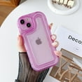 thumbnail image 5 of Compatible with iPhone 13 Case,Transparent Candy Color Bumper Shockproof Silicone Phone Case for iPhone 13,Purple, 5 of 11