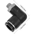 thumbnail image 3 of Shisuyan Pneumatic Tube Quick Coupling Stainless Steel 2Pcs 1.32x1.16x0.39in, 3 of 9