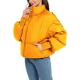 thumbnail image 2 of Orolay Women's Puffer Jacket Winter Puffer Jacket Long Sleeve Zipper Short Down Coat with Pockets Orange XS, 2 of 5