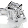 thumbnail image 2 of Dash Jewel Stunning 2.4 Ct Round Cut Diamond Engagement Ring - Three Stone Design with Lab-Created Simulated Diamonds 14K White Gold Plated - Ideal for Women's Weddings- Anniversary and Birthday, 2 of 3