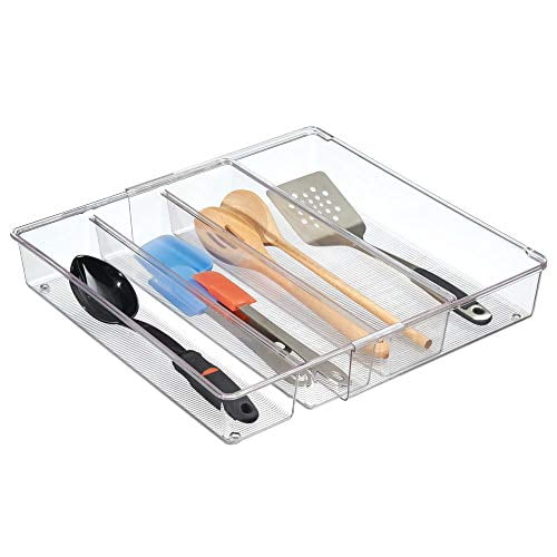 Mdesign Adjustable Expandable 4 Compartment Kitchen Cabinet