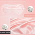 thumbnail image 3 of Unique Bargains 2-Pack Silk Pillowcase Eye Cover Set Pink Tie Queen, 3 of 8