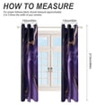 thumbnail image 2 of Colorful Marble Purple Gilded Gold Blackout Curtains Window Drapes Room Darkening Thermal Insulated Grommets Blackout Curtains, for Living, Dining, Bedroom,2 Panels, 2 of 6