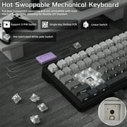 ATTACK SHARK X85 Wireless Mechanical Keyboard 75% Gasket-mounted Bluetooth 5.1/2.4G Wireless & Type-C Wired Mechanical Keyboard