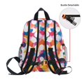 thumbnail image 5 of FORMRS School Backpack with Front Zippered Pocket 12" Student Travel Daypack, White Colorful Circles, 5 of 6