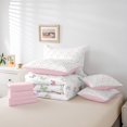 thumbnail image 4 of Erosebridal Colorful Butterfly Bedding Queen Size, Princess Pink Bedding Sets Queen Size, Cute Animal Decor, Reversible, 4 of 5