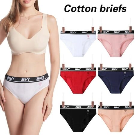 

New Thread Comfortable Bikini Briefs Cute Cotton Panties Underwear Sexy Cotton Briefs Crotch Thread Sexy Teen For Girls Panties M Black