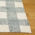thumbnail image 4 of SAFAVIEH Easy Care Maggie Plaid Area Rug, Ivory/Teal, 6' x 9', 4 of 11