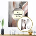 thumbnail image 3 of Designart "Complexity in Rose Gold Circles I" Modern Shapes Transitional Mirror Wall Decor - Modern Pink Abstract Large Printed Mirror Wall Decor For Bedroom - 32" x 24" Inch, 3 of 5