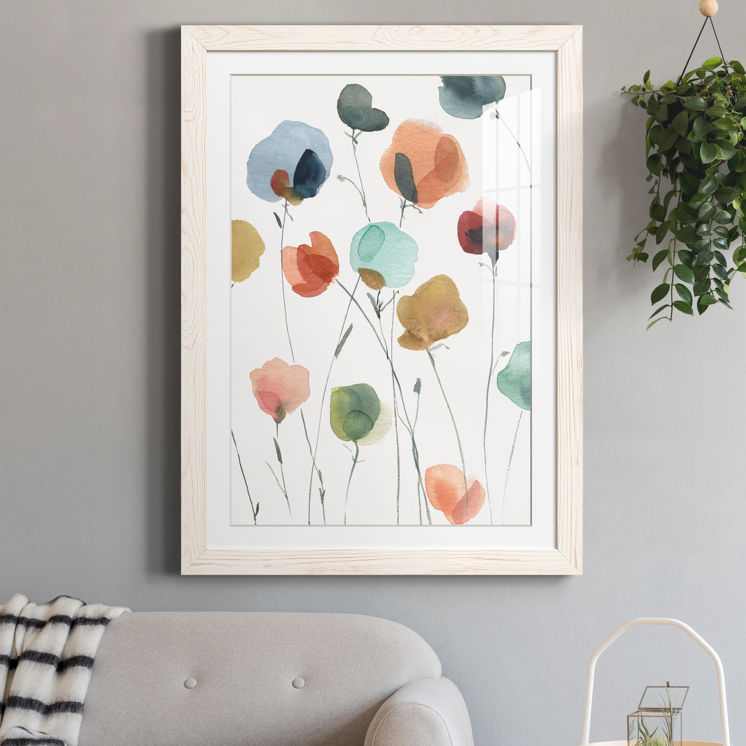 Lollipop Garden II - Premium Framed Print - Distressed Barnwood Frame - Ready to Hang