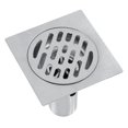 thumbnail image 2 of Drenaje de Piso Engrosado Colador de azulejo Cuadrado de Acero Inoxidable antiolor con Cubierta Extra¨able Hogar Ba?o Ducha Cocina EOTVIA NO, 2 of 4