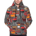 thumbnail image 4 of Hoodies for Men - BBQ Icons Long Sleeve Comfrt Men'S Fashion Hoodies & Sweatshirts, Sweatshirts for Men Hoodies Pullover Clothing Clothes with Pouch, 4 of 7