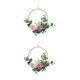thumbnail image 2 of Inteprter Flor Anillo de metal Aro Guirnalda Guirnalda Bajo mantenimiento y elegante Amplia aplicación Flor artificial Y892round Y892redondo 2piezas, 2 of 6