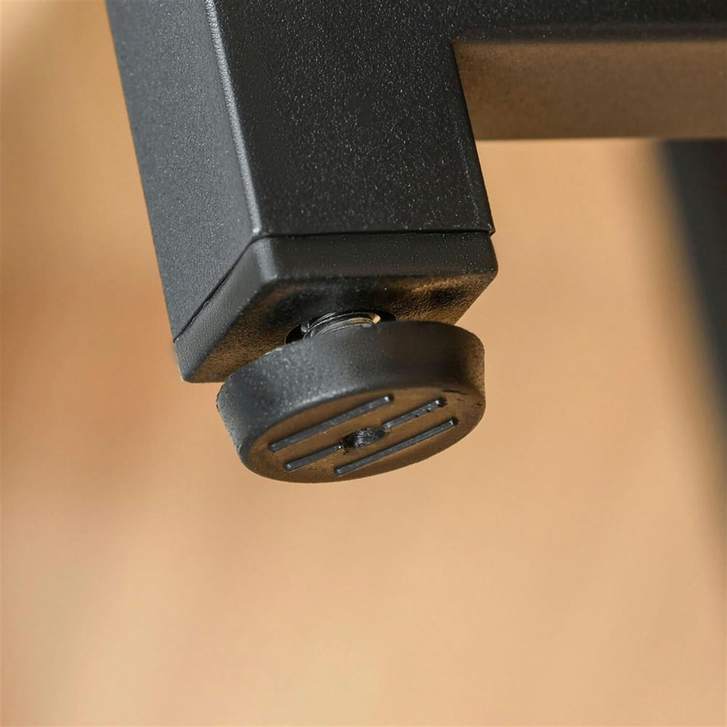 Demi Bonn Modern 2 Person Office Desk with Elevated Monitor Rack, CPU Stand, Home Computer Desk for Living Room, Office, Study, Writing Table PC Desks, Brown