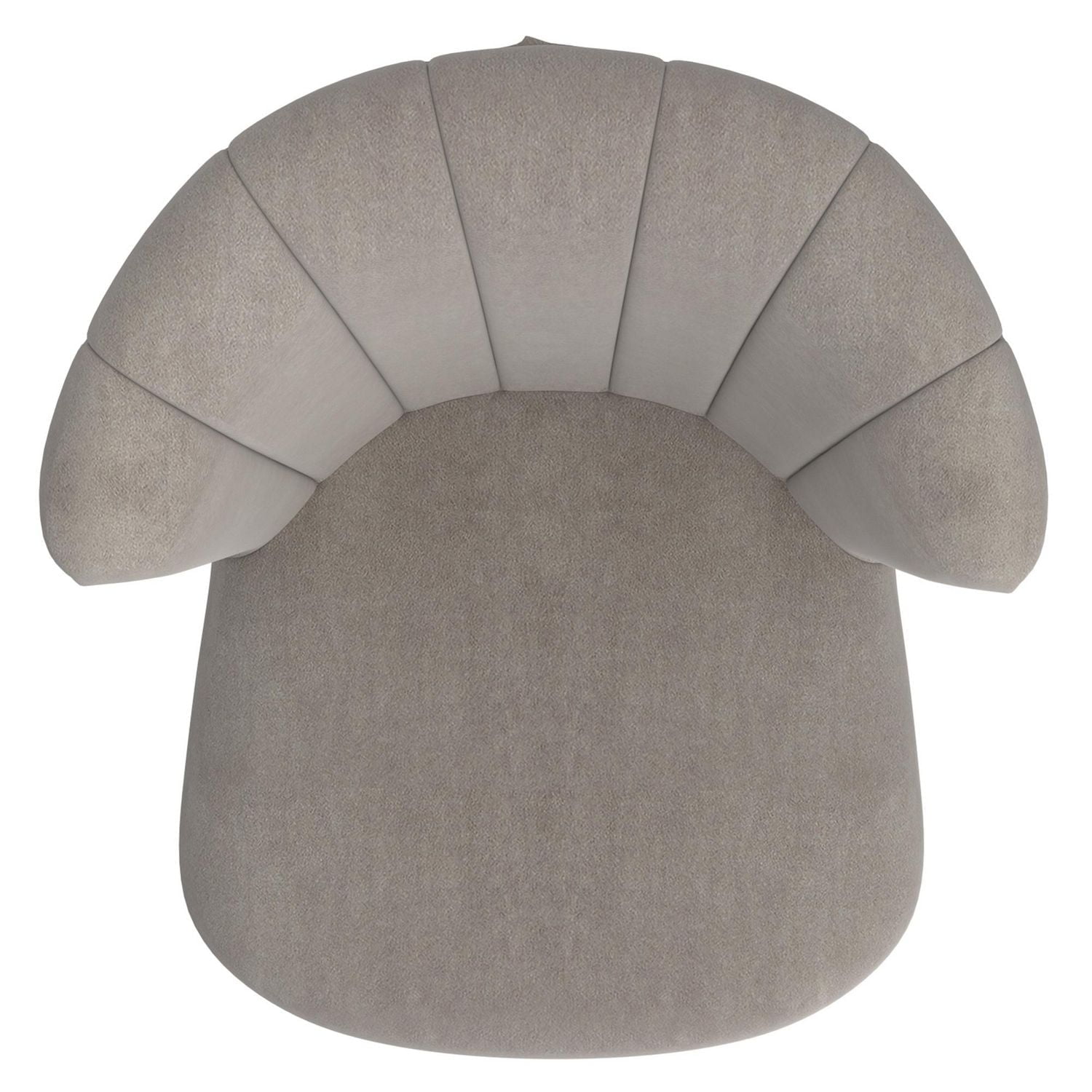 Set of 2 Modern Velvet & Metal Side Chair in Grey