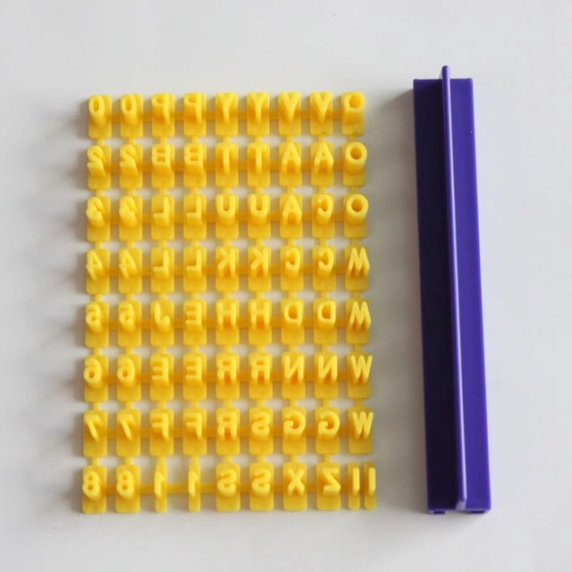 Alphabet Cookie Biscuit Set Cutter Stamp & Cake Tools Letter Decorating Mould