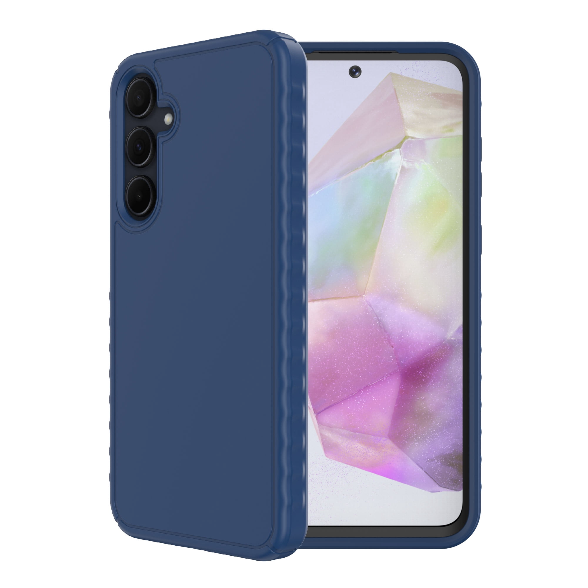 onn. Protective Gel Phone Case for Samsung Galaxy A35 5G - Blue