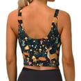 thumbnail image 4 of Uemuo Forest Elf Pattern Women's Sports Bra - High Impact Support, Breathable, and Comfortable Athletic Bra for Running, Yoga, and Workouts, 4 of 9