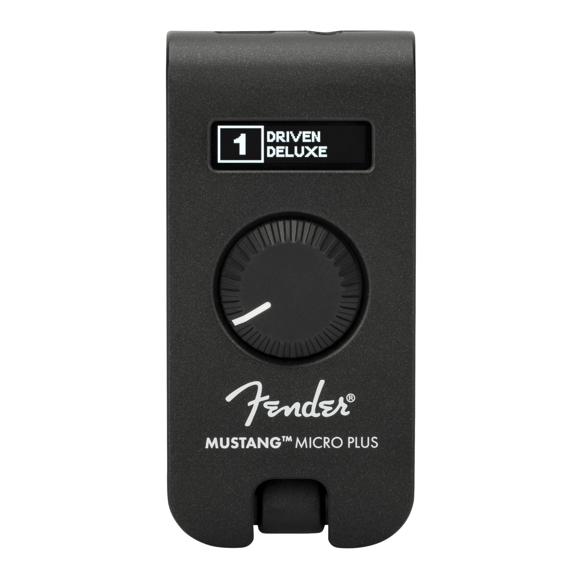 Fender Mustang Micro Plus Digital Amp 50 Amp and Effect Models and 100 Preset Slots (Black) Bundle with Case (2 Items)