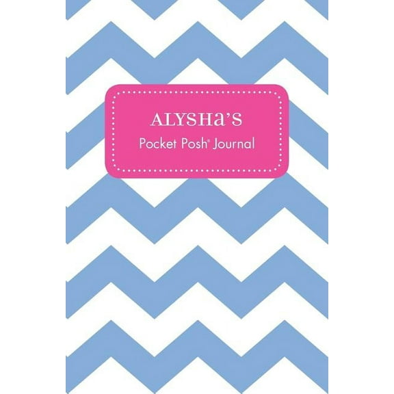 Alysha's Pocket Posh Journal, Chevron (Paperback)