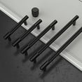 thumbnail image 5 of 10 Pack 6.3 Inch(160mm) Matte Black Cabinet Pulls Knurled Cabinet Handles Cupboard Handles Kitchen Cabinet Hardware for Cupboard Drawer Pulls, 5 of 6