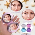 thumbnail image 3 of Espejo de mano compacto Barydat Seashell, juego de 24 unidades con bolsa de organza, 3 of 6