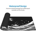 thumbnail image 6 of Black and White Japan Japanese Sea Wave Gaming Mouse Pad 31.5 X 11.8 Inch XL Extended Large Keyboard Non-Slip Rubber Base with Stitched Edges for Home Office, 6 of 7