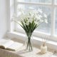 thumbnail image 1 of YiJuHui Artificial Flowers Spring Orchid Bouquet Lifelike Silk Floral Arrangements for Wedding Centerpiece Home Decor Office Table Vase Filler, 1 of 6