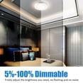 thumbnail image 4 of MingBright 7.5" Flush Mount Ceiling Light Fixture, 9W LED Ultra Thin Aluminum Trim Flush Mount Ceiling Lamp, 3000K 4000K 5000K Dimmable Closet Light, Perfect For Bedroom, Kitchen, Bathroom, Hallway, 4 of 13