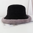 thumbnail image 5 of SikaFu Bucket Hat Thick Warm Fleece Lined Winter Hat Lady Corduroy Cute Flat Top Bucket Cap Female Packable Wide Brim Panama Hat, 5 of 6