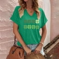 thumbnail image 2 of Tops Cortos para las Mujeres San Pablo's Día Impreso Cuello en V Envuelto Casual Top, Ligero para Todas las Estaciones Hogar Y Uso Diario, 2 of 8