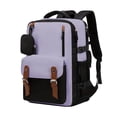 thumbnail image 4 of HJYCHN School Backpack for Boys Large Capacity Unisex Laptop Daypack for College Travel Hiking Kids Teens Boys Girls School Backpacks Light Purple One Size, 4 of 4