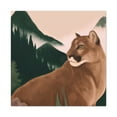 thumbnail image 3 of "Cougar in Minimalism" - Canvas, 3 of 25