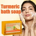 thumbnail image 4 of Lemon Turmeric Kojic Soap, Natural Turmeric Soap, Pure Handmade Turmeric Soap for Face and Body, Turmeric Soap for Spots Remover with Vitamin C and Lemon, More Moisturizing for Face and Body, 4 of 9