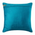 thumbnail image 3 of The HomeCentric Pillow Cases, Decorative Pillow Covers Pack of 2, 24x24 inch (60x60 cm) Blue, Velvet Throw Pillow Covers, Handmade Pillow Covers, Pillowcase With Bordered, Pillow - Silver Studded Blue, 3 of 3