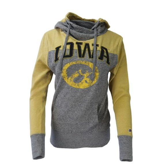 AMERICAN COLLEGIATE Women's Iowa Hoodie, Grey, XS