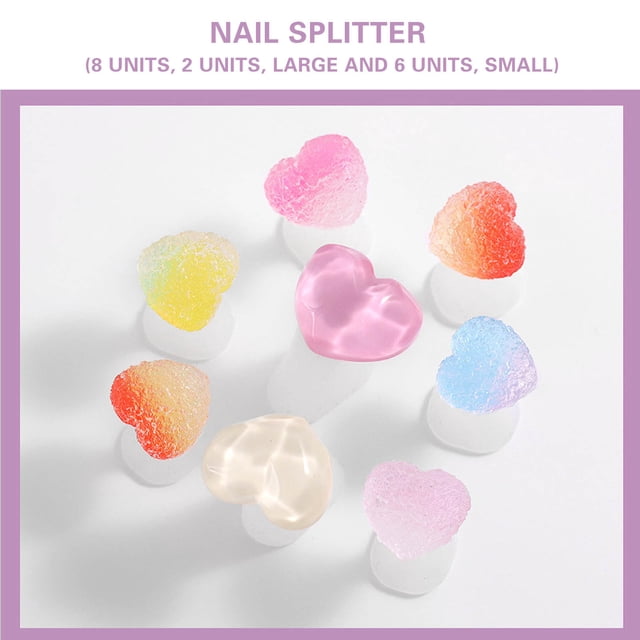 Fiudx Separador de Escrituras En Silicona, Accesorio En Pedicura En Forma de Flor, Protector En Uñas, Separador En Dedos En Anatómico, Herramienta En Uñas, Accesorio En Calzado Femenino, Uso Diario S