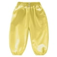 thumbnail image 5 of Gibobby Toddler and Boys Joggers Sweatpants Kids Pull-On Active Athletic Pants with Drawstring Elastic Waist(Yellow,6-12 Months), 5 of 9