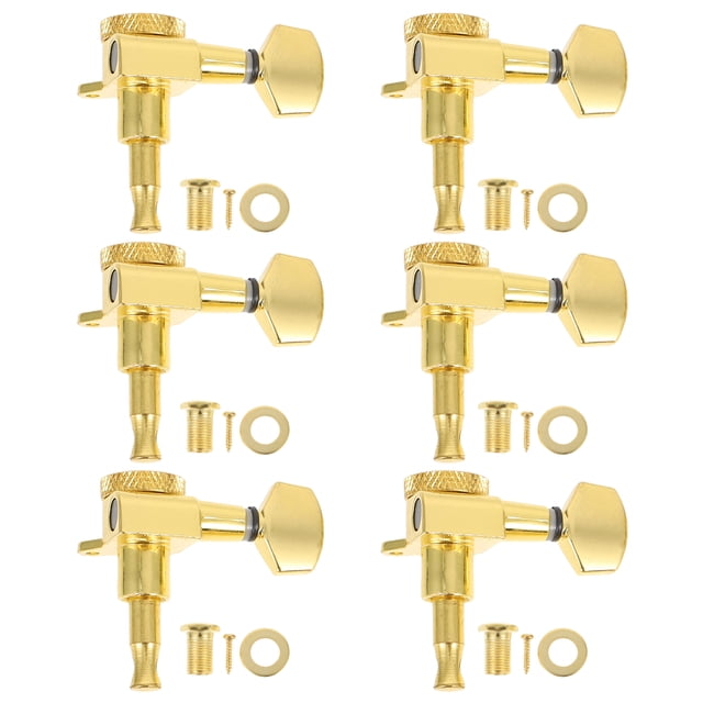 KAKOWELY Guitar Tuning 1Set Stringed Instrument Strings Turners with Lock String Functions for Guitar1.57"X1.57"X0.79"
