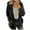 Black, variant on Viikei Womens Fall Fashion 2025 Women Hooded Sweater Coat Winter Warm Wool Zipper Coat Long Sleeve Outwear