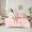 Pink 04, variant on Homewish Kawaii Ballet Princess Twin Bedding Sets 7-Piece for Kids, Flower Deer Elk Bedding Comforter Set, Pink Sequin Print Reversible Sheet Sets, Luxury Bedroom Decor