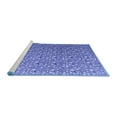 thumbnail image 2 of Ahgly Company Machine Washable Indoor Rectangle Abstract Blue Modern Area Rugs, 3' x 5', 2 of 4