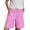 Hot Pink, variant on Women's Essential Pocket Shorts With Soft Elastic Waistband Simple Mid Length Comfy Shorts For Everyday Summer Relaxation Orange
