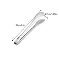 thumbnail image 2 of Summercome Kitchen Tongs for Cooking 9.4 Inch Stainless Steel Salad Tongs, BBQ Grill Tongs Heavy Duty, Metal Tongs Heat Resistant Serving Utensils (Silver), 2 of 8