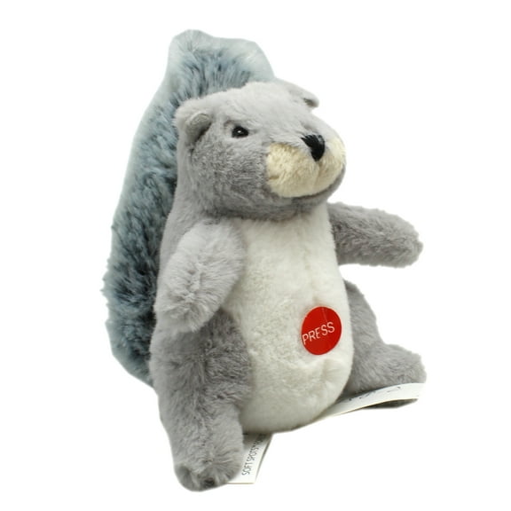 Soft Spots Forest Pals Small Kids Plush Toy: Gray Squirrel Plush Toy- By Ganz (4in)