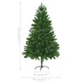 thumbnail image 4 of vidaXL Artificial Pre-lit Christmas Tree with Ball Set 210 cm Green, 4 of 5